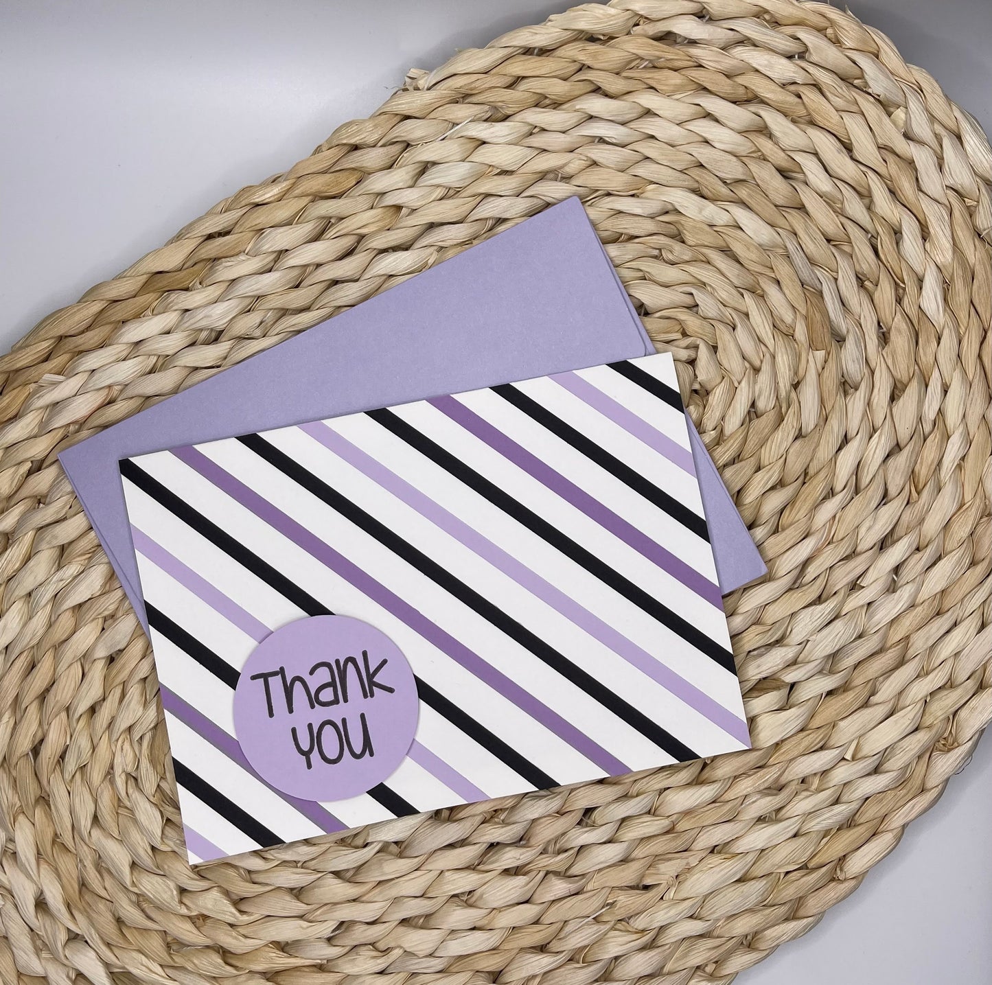 Scrap Striped Thank You